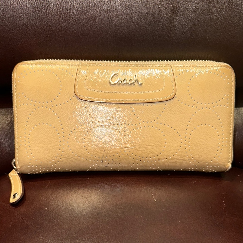 Coach Ashley Signature Zip Around Wallet